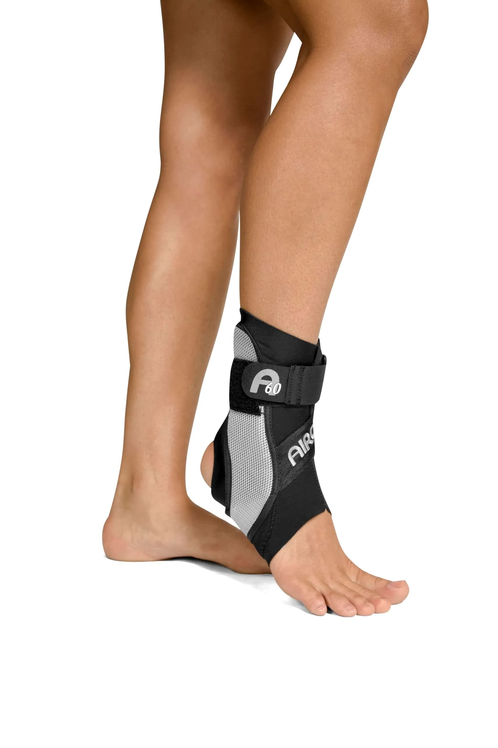 AIRCAST A60 Ankle Support Brace for Left Foot - Small | Mild Support for Chronic Instability & Injury Prevention — Black (Left Foot)