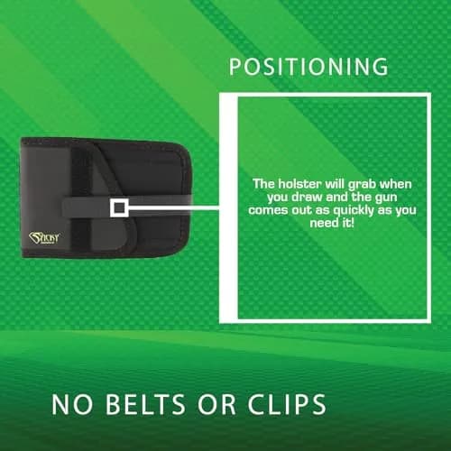 Sticky Holsters Travel Mount Car Holster, Gear Holder for Left-Hand Draw | Non-Slip Vehicle Mount for Concealed Carry thumbnail 4