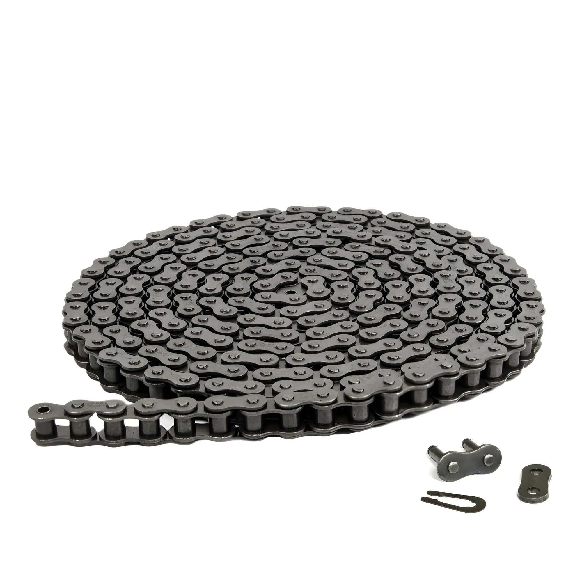 Jeremywell #40 Roller Chain 10 Feet with 1 Connecting Link | Heavy-Duty Industrial Chain for Go Karts & Machinery