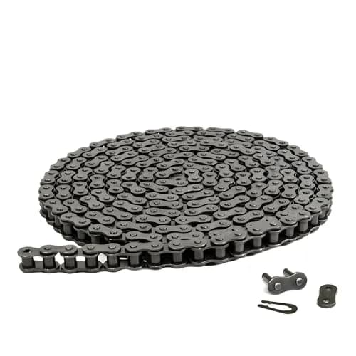 Jeremywell #40 Roller Chain 10 Feet with 1 Connecting Link | Heavy-Duty Industrial Chain for Go Karts & Machinery thumbnail 1