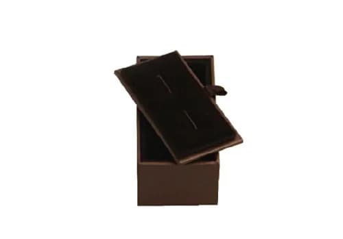 MRCUFF Cross Square Brown Christian Pair Cufflinks in a Presentation Gift Box & Polishing Cloth | Religious Design, Classic Style thumbnail 4
