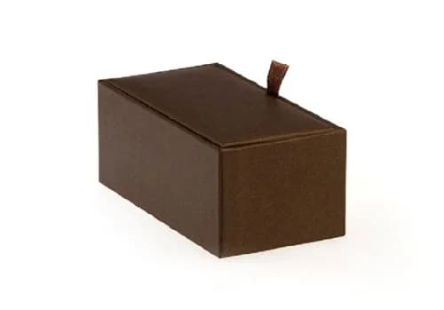 MRCUFF Cross Square Brown Christian Pair Cufflinks in a Presentation Gift Box & Polishing Cloth | Religious Design, Classic Style thumbnail 5