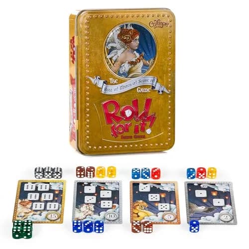 Calliope Roll for It! Deluxe Edition Dice Card Game 15.2cm (6in) | Strategy Game for 2-8 Players thumbnail 1