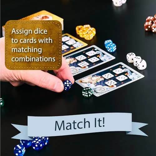 Calliope Roll for It! Deluxe Edition Dice Card Game 15.2cm (6in) | Strategy Game for 2-8 Players thumbnail 4