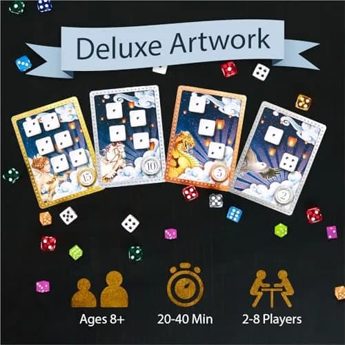 Calliope Roll for It! Deluxe Edition Dice Card Game 15.2cm (6in) | Strategy Game for 2-8 Players thumbnail 6