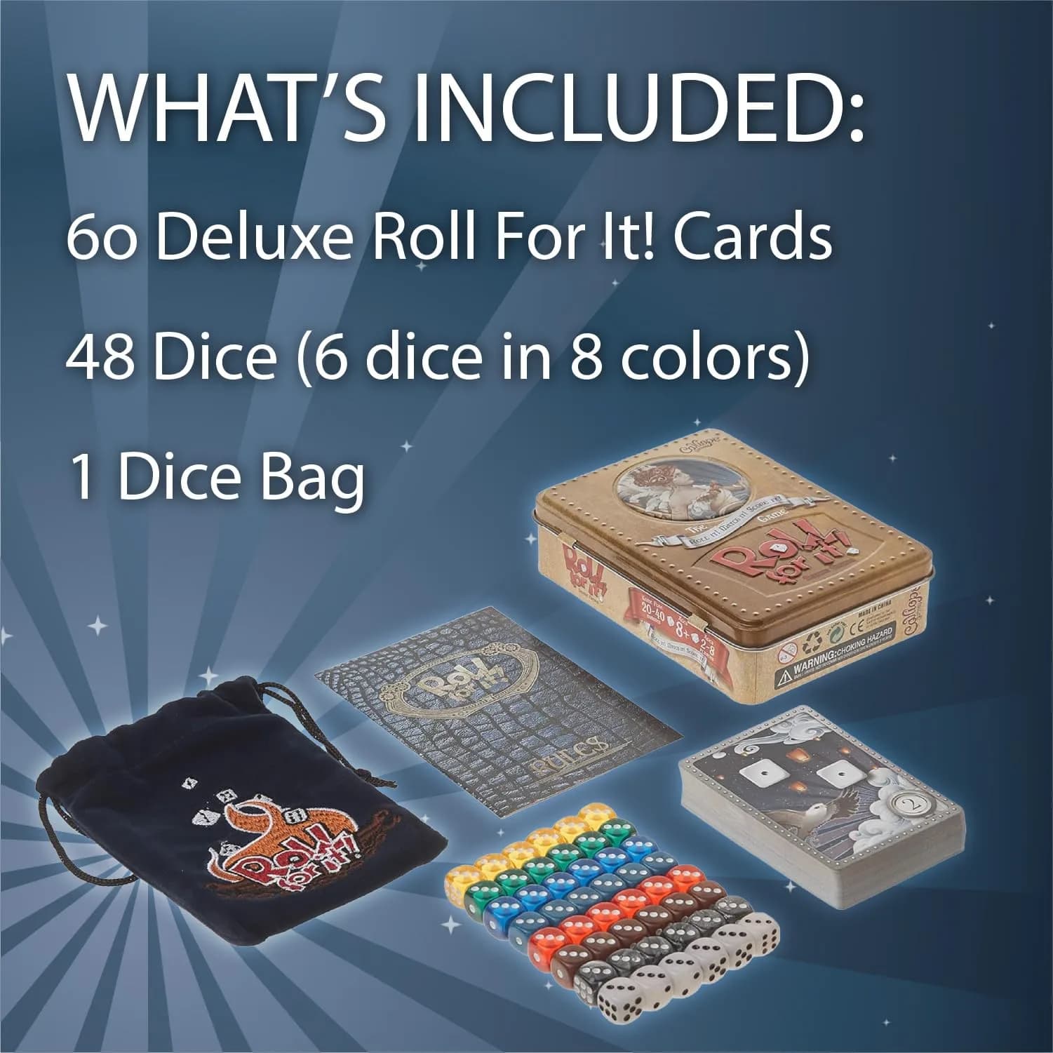 Calliope Roll for It! Deluxe Edition Dice Card Game 15.2cm (6in) | Strategy Game for 2-8 Players - view 7