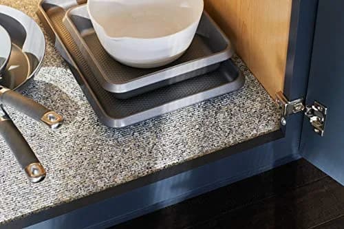 Duck 282028 Smooth Top EasyLiner 12" x 10' Grey Granite | Non-Adhesive Shelf Liner thumbnail 4