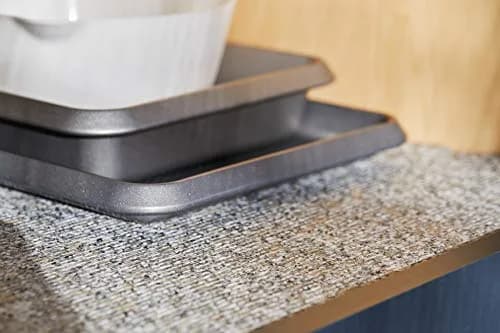 Duck 282028 Smooth Top EasyLiner 12" x 10' Grey Granite | Non-Adhesive Shelf Liner thumbnail 6