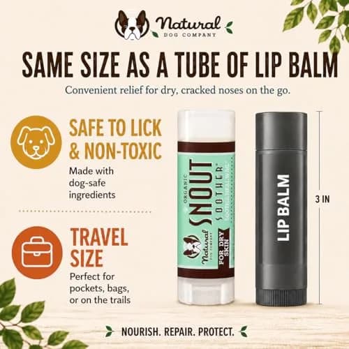 Natural Dog Company Snout Soother 0.15 oz Travel Stick | Nourishing Nose Balm for All Breeds thumbnail 2