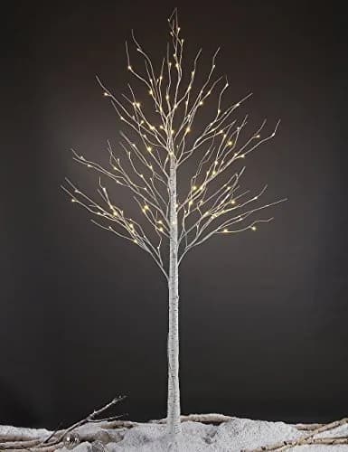 LIGHTSHARE 8FT Birch Tree with 132 LED Lights | Indoor & Outdoor Festival Decor (70-120 chars) thumbnail 1