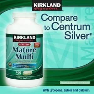 KIRKLAND Signature Adult 50+ Multi Vitamins & Minerals 800 Count (400 Tablets x 2 Bottles) | USP Verified thumbnail 1