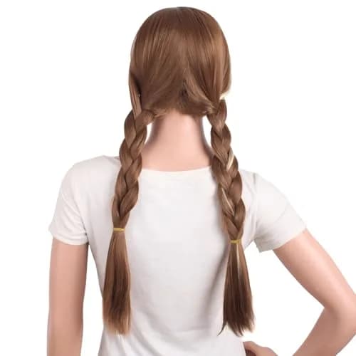 MapofBeauty 28 Inch Long Hair Cosplay Costume Anime Wig, Brown/Light Brown | 70 cm Wig for Adults thumbnail 2