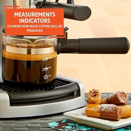 Imusa 4 Cup Glass Replacement Carafe with Black Handle for Coffeemaker | Elegant & Compatible thumbnail 4
