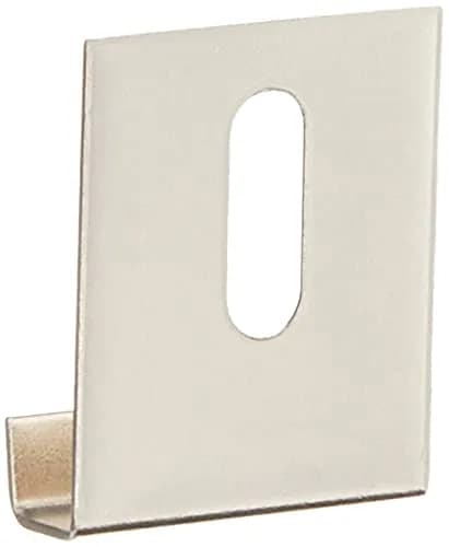 Hillman Wide Channel Metal Mirror Clips 1/4" x 1" x 1-1/2" | Durable Wall Mounting Hardware thumbnail 2