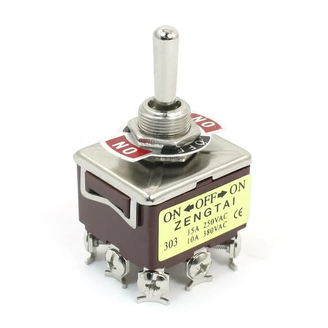 uxcell AC 380V 10A ON-Off-ON 3 Positions 9 Pin Latching Toggle Switch 3PDT | Industrial Control Switch for Lights & Motors
