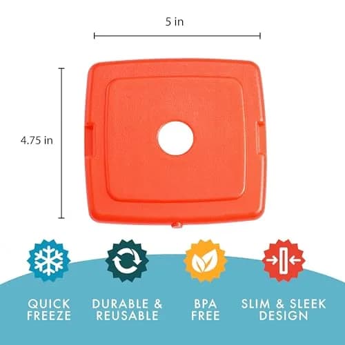 Fit & Fresh Slim Ice Packs 8 Pack | Compact Reusable Freezer Packs for Lunch & Coolers thumbnail 5