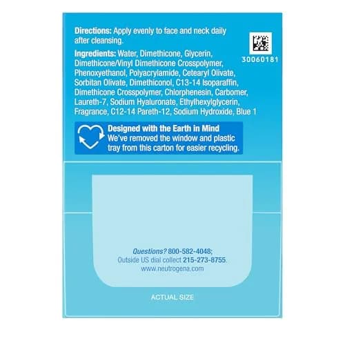 Neutrogena Hydro Boost Water Gel Face Moisturizer 50ml (1.7 fl oz) | Hyaluronic Acid Hydration thumbnail 8