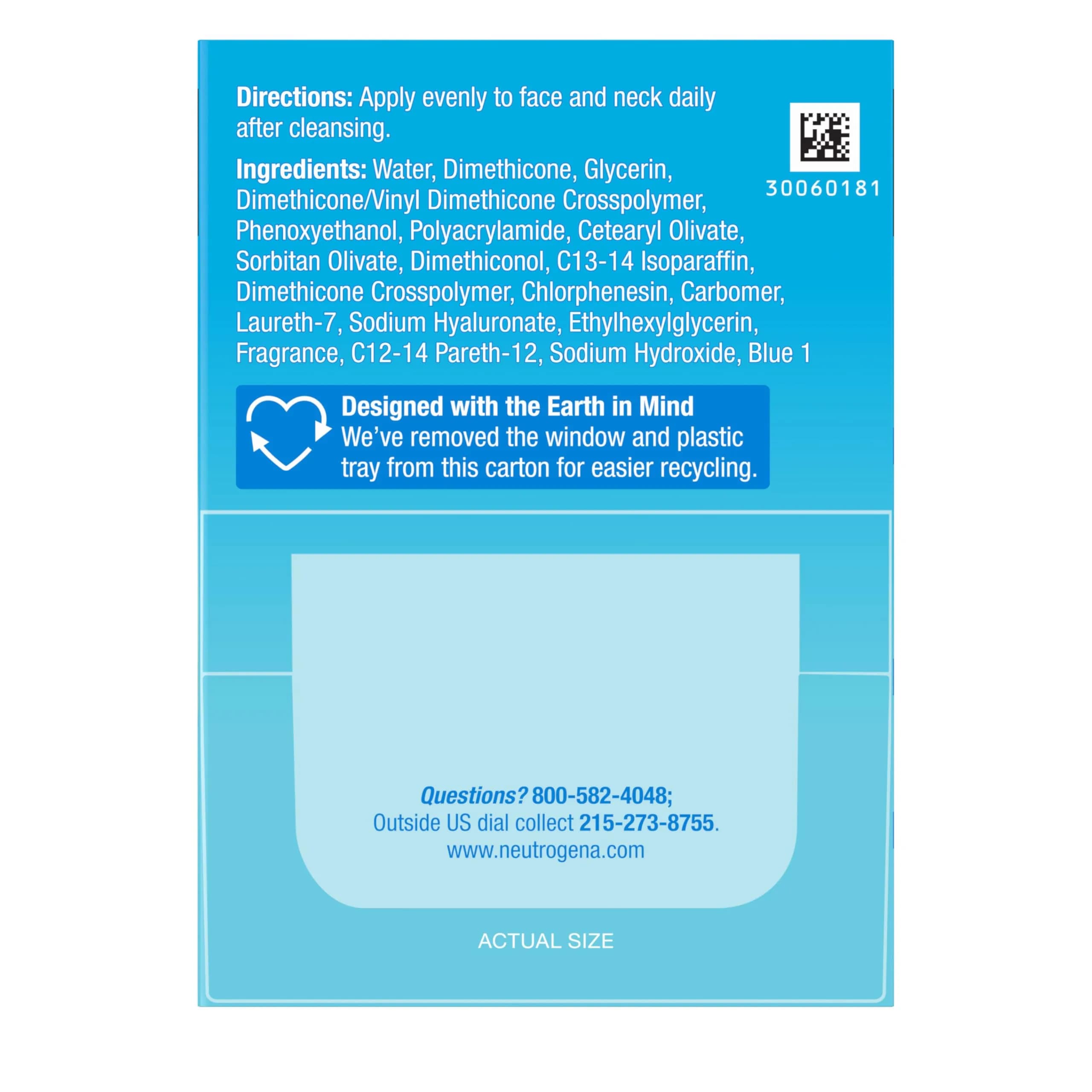Neutrogena Hydro Boost Water Gel Face Moisturizer 50ml (1.7 fl oz) | Hyaluronic Acid Hydration - view 8
