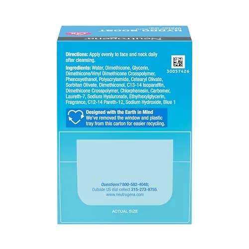 Neutrogena Hydro Boost Water Gel Face Moisturizer 50ml (1.7 fl oz) | Hyaluronic Acid Hydration thumbnail 9