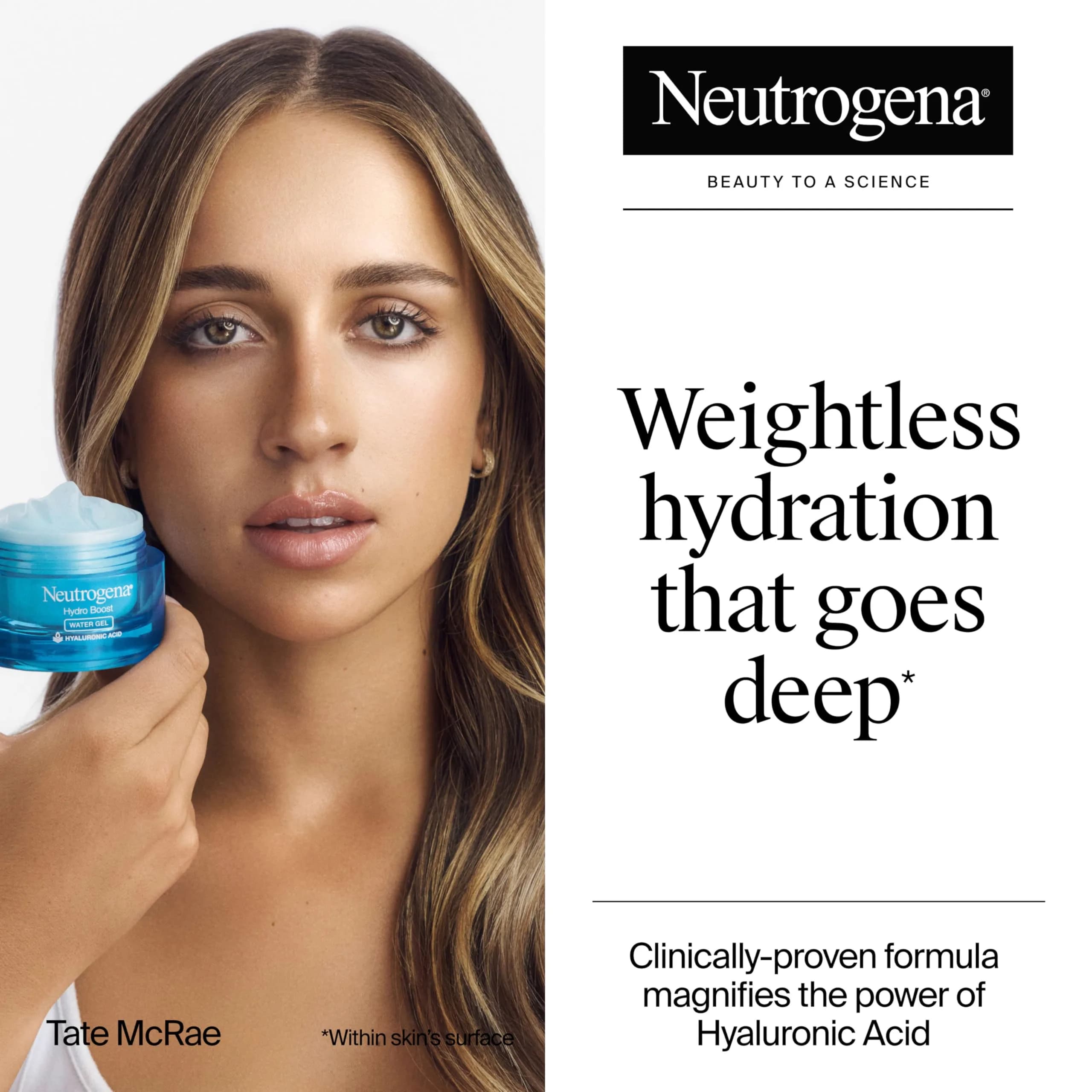 Neutrogena Hydro Boost Water Gel Fragrance-Free 1.7 oz | Hyaluronic Acid Face Moisturizer for Normal to Oily Skin - view 2
