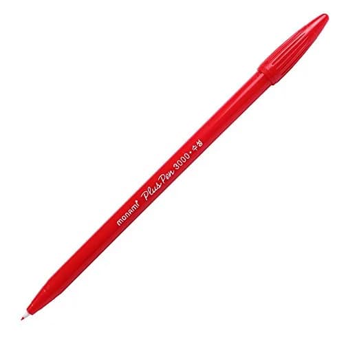 MONAMI Marking Pen Felt Tip Water Based Ink Complete Red,Blue,Black | 12 Pens, 0.3mm Fine Point, Korea thumbnail 4