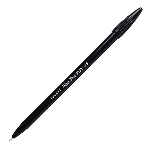 MONAMI Marking Pen Felt Tip Water Based Ink Complete Red,Blue,Black | 12 Pens, 0.3mm Fine Point, Korea thumbnail 2