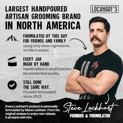 Lockhart's Heavy Hold Oil Pomade for Men, 3.4 oz | Low Shine, Sweat Proof, Recombable thumbnail 7