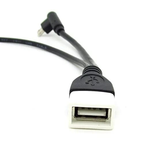 JIUWU Micro USB Y Splitter OTG Cable with Power Charging Cord | 13cm OTG & 25cm Power Cable, Compatible with All OTG Devices thumbnail 3