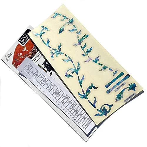 Inlaystickers Tree of Life Guitar Fret Markers - Abalone Mix (1 Sticker Sheet) | Realistic Inlay Look thumbnail 4
