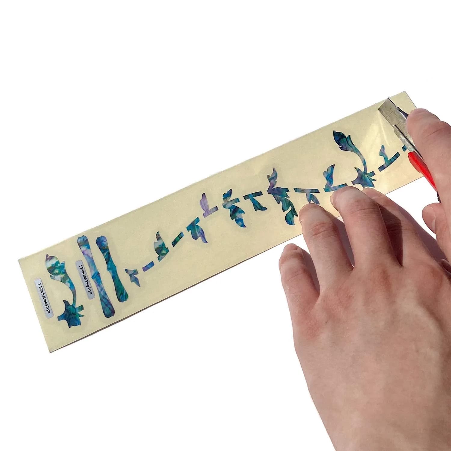 Inlaystickers Tree of Life Guitar Fret Markers - Abalone Mix (1 Sticker Sheet) | Realistic Inlay Look - view 5