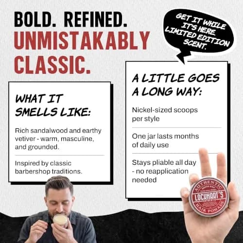 Lockhart's Goon Grease Oil Pomade for Men, Medium Hold Shine, 3.4 oz | Versatile styling, natural finish, infused with sandalwood & vetiver thumbnail 7