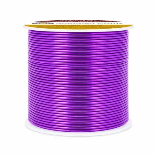 Mandala Crafts 18 Gauge Purple Anodized Aluminum Craft Wire, 100 FT | Durable, Shapeable & Tarnish-Resistant thumbnail 2
