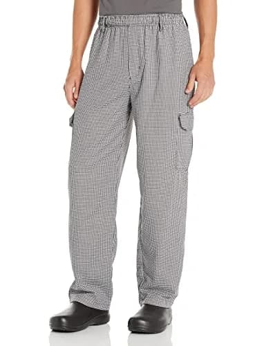 Mercer Culinary Genesis Men's Chef Cargo Pant in Hounds Tooth 3X-Large | Durable, Wrinkle-Resistant Chef Pants for Men thumbnail 1