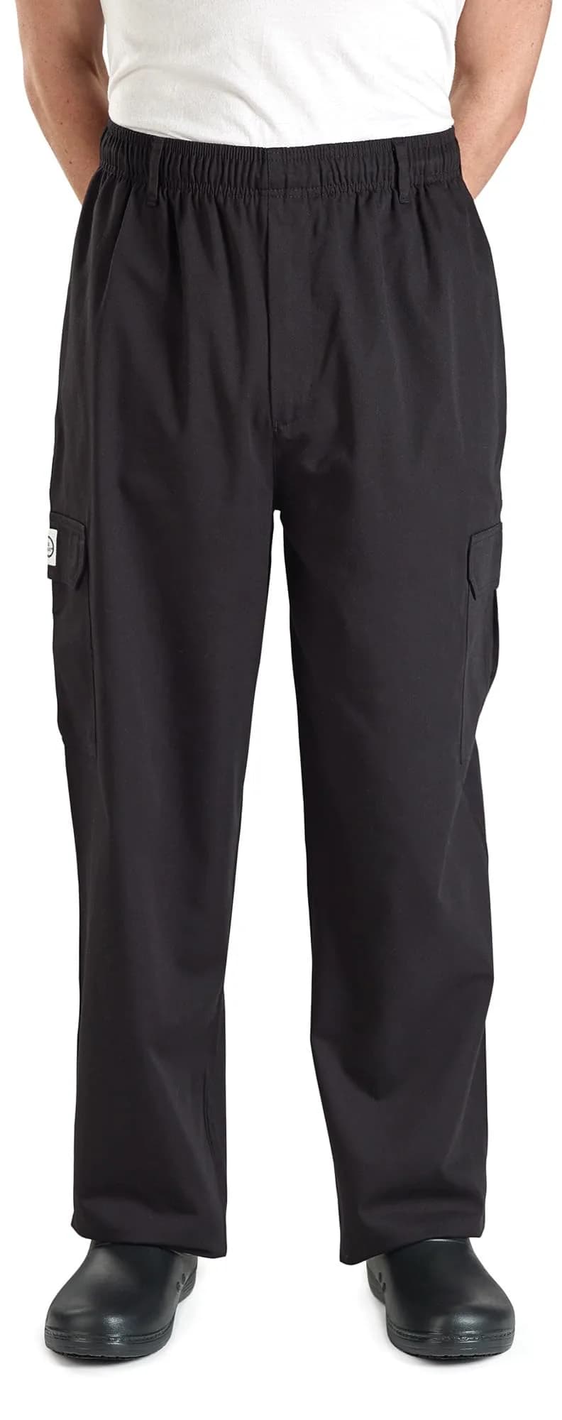 Mercer Culinary Genesis Men's Chef Cargo Pant Small Black | Durable, Comfortable & Professional — Black