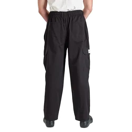 Mercer Culinary Genesis Men's Chef Cargo Pant Small Black | Durable, Comfortable & Professional thumbnail 2