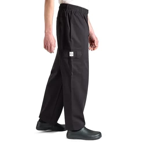 Mercer Culinary Genesis Men's Chef Cargo Pant Small Black | Durable, Comfortable & Professional thumbnail 3