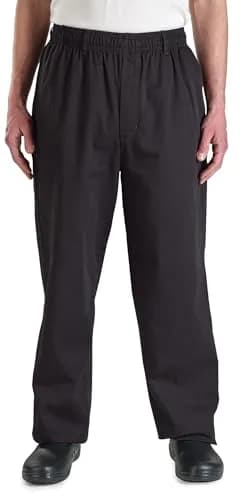 Mercer Culinary Millennia Men's Cook Pants 5X-Large Black | Durable, Comfortable Chef Workwear thumbnail 1