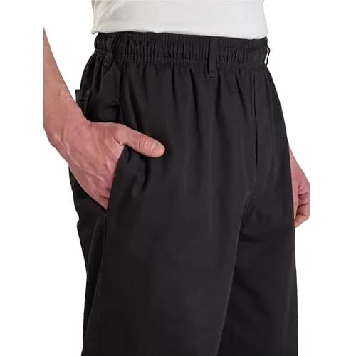 Mercer Culinary Millennia Men's Cook Pants 5X-Large Black | Durable, Comfortable Chef Workwear thumbnail 5