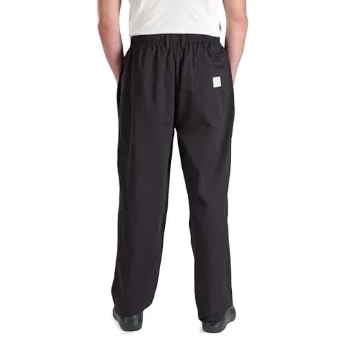 Mercer Culinary Millennia Men's Cook Pants 5X-Large Black | Durable, Comfortable Chef Workwear thumbnail 2