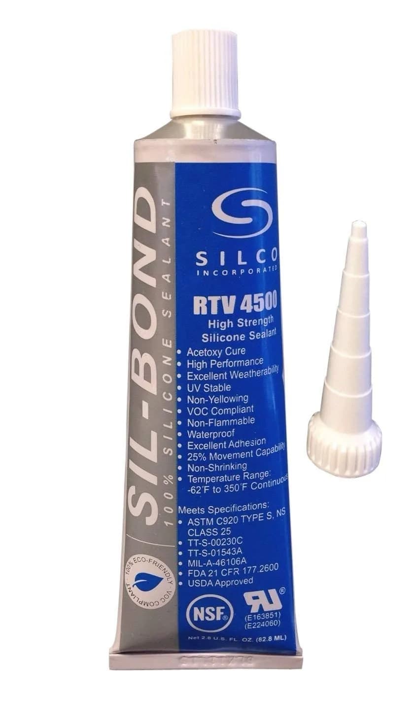 Silco Incorporated Food Contact Safe RTV Silicone Sealant Clear 80ml (2.8 Fl Oz) | NSF/ANSI Standard 51 Approved - view 2