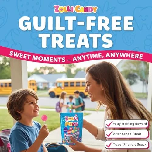 Zollipops Natural Fruit Variety Sugar-Free Lollipops 156g (5.5oz) | Dentist-Approved Clean Teeth Candy thumbnail 4