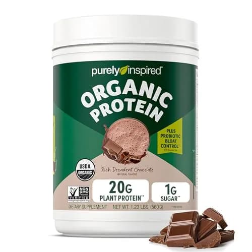 Purely Inspired Plant-Based Protein Powder, Rich Decadent Chocolate | 20g Vegan Protein, Gluten-Free, Non-GMO, USDA Organic, 16 Servings thumbnail 1
