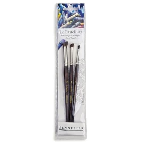 Sennelier Le Pastelliste Pastel Brush Set 3Pc | Professional Artist Brushes for Soft Pastel & Charcoal thumbnail 2