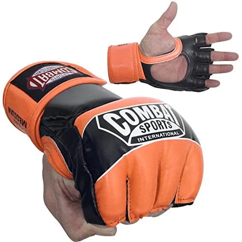 Combat Sports Pro Style Grappling MMA Gloves (Blue, Youth Medium) | 5oz Competition Gloves for MMA & Martial Arts thumbnail 8
