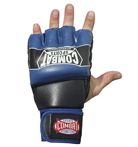 Combat Sports Pro Style Grappling MMA Gloves (Blue, Youth Medium) | 5oz Competition Gloves for MMA & Martial Arts thumbnail 3