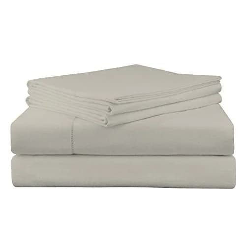 Pointehaven Twin Cotton Flannel Sheet Set | Warm & Cozy 200 GSM, Silver Grey, Pre-Shrunk, Deep Pockets thumbnail 1