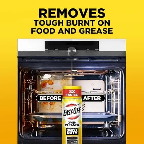 Easy-Off Heavy Duty Oven Cleaner Spray 14.5 oz (6-Pack, Lemon) | Tough Grease & Baked-On Food Removal thumbnail 4