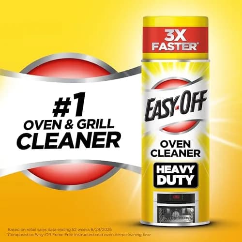 Easy-Off Heavy Duty Oven Cleaner Spray 14.5 oz (6-Pack, Lemon) | Tough Grease & Baked-On Food Removal thumbnail 2