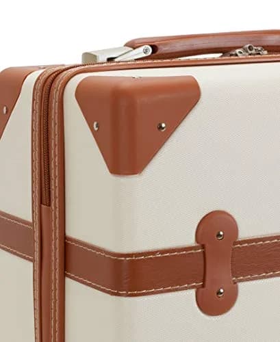 Rockland Stage Coach 20" Carry-on White | Vintage Style with Spinner Wheels thumbnail 3
