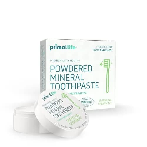 Primal Life Organics - Dirty Mouth Toothpowder Spearmint 1 oz | Organic, Vegan, Paleo Oral Care thumbnail 1
